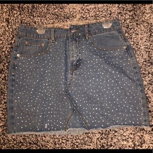 Bedazzled PLT Demin Skirt